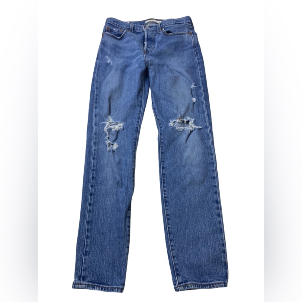 Levi's Premium- Wedgie Icon Distressed Jeans